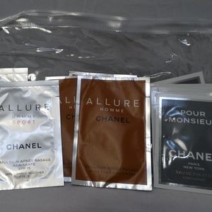 Lot of 12 CHANEL Men's Fragrance Sample Packettes